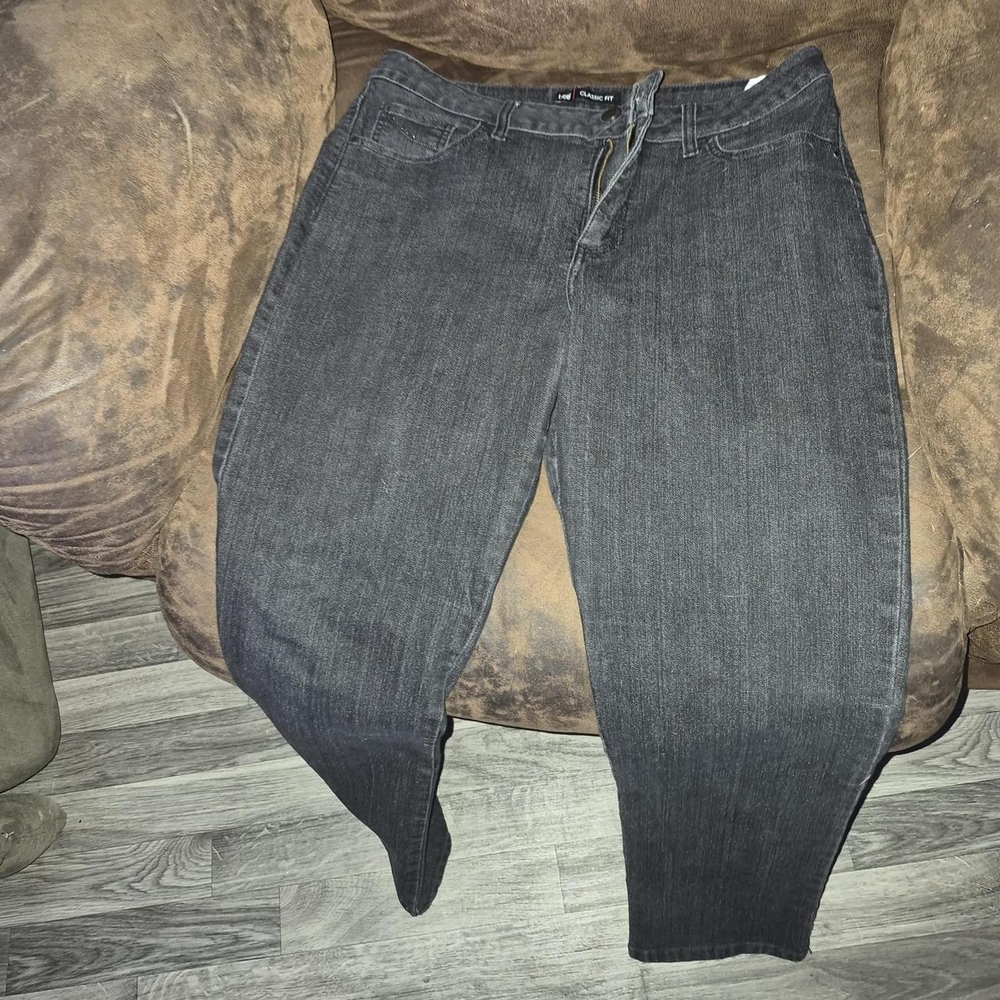 Lee Women's Charcoal Straight Leg Jeans